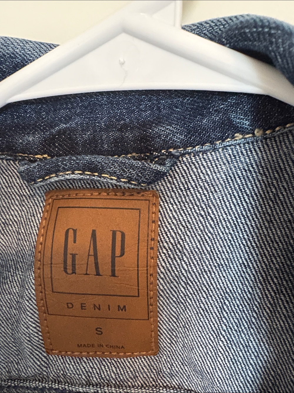 GAP Dark Blue Denim Trucker Jacket - Picture 2 of 3